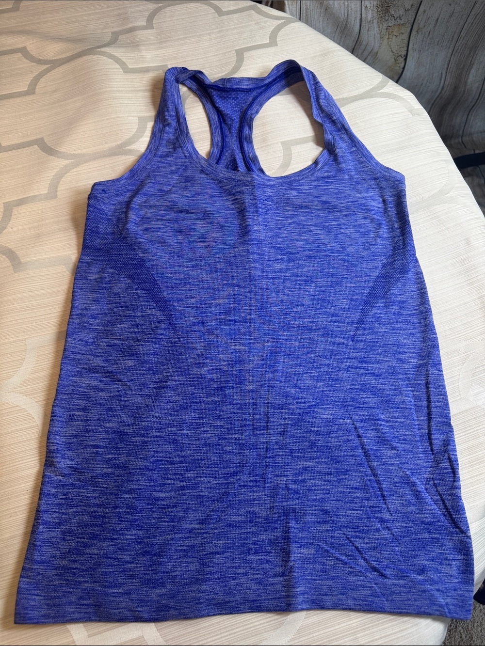 Victoria's Secret Heathered Blue Racerback Tank Top